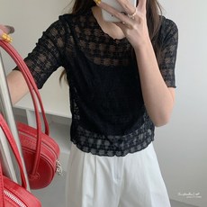 FW美衣 日系蕾絲短袖上衣 W0071