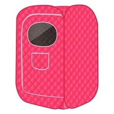 사우나텐트 가정용 원터치 찜질방 접이식 스팀 사우나, 단인용 레드 박스