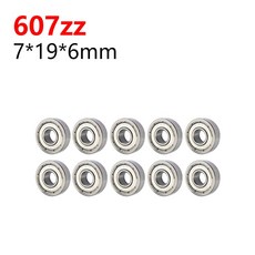 인라인 롤러 스케이트 베어링 3x10x4mm 623zz 소형 볼 베어링 탄소강 정밀 베어링 스쿠터용 깊은 홈 10, 607zz, 1개