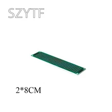 2x8 3x7 4x6 7x9x12 녹색 PCB 듀얼 패널 보드 DIY 범용 호환 프로토 타입 키트, 05 2X8CM