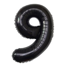 이벤트홀릭 초대형 숫자풍선 40인치 100cm, 1개, 블랙 9