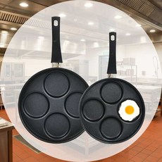 4구 에그팬 열보존성 주방소품 나눔팬 아침식사비품 식생활용품 브런치도구, 24호