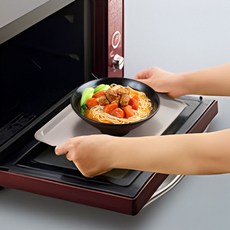 안전한 일본제 전자레인지 트레이 원형 사각형 2종, 원형트레이, 1개, 30cm