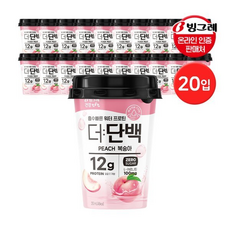 빙그레 더단백 워터프로틴 컵 복숭아, 1개, 250ml