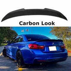 BMW 4 시리즈 F33 14-20 카본 리어 범퍼 립 스포일러 MP M4 PSM 스타일 호환, PSM - 카본 룩