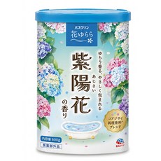 바스크린 입욕제 하나유라라 수국향 600g 일본 온천 반신욕, 1개