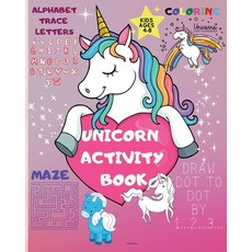 (영문도서) Unicorn Activity Book Paperback, Floie Rosa, English, 9782150676144