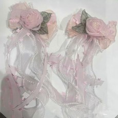 兒童洛麗塔公主裙 女童蕾絲蓬蓬裙 花設計夏季生日禮服裙