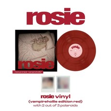 台灣出貨 正版 ROSE樸彩英solo專輯rosie 黑膠唱片12寸彩膠紅膠 周邊 收藏碟片 樂音欣賞 金典珍藏, 透明紅彩膠-內含拍立得2張
