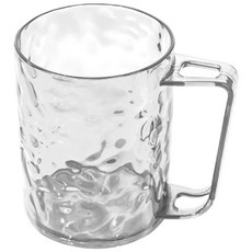 水波紋漱口杯 加厚刷牙杯 洗漱杯 牙刷杯 透明仿玻璃質感, 透明, 1個