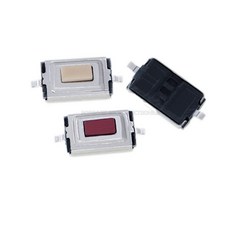 AI電子 3*6*2.5MM 兩腳貼片輕觸開關 - 小型電子設備理想選擇，易於焊接，觸感靈敏, 白色10只