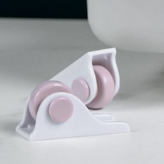 이동식 미니 바퀴 4개 세트 가구 접착식 단체 대량, 2. 핑크 (4개입)