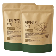 계피생강차 티백 식약청 HACCP 인정, 1.5g, 6개, 50개입