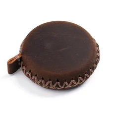 5m 줄자 재봉용 측정 테이프 의료용 가죽 바디 부드러운 접이식, Coffee