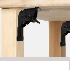 배들 90도 폴딩 테이블 다리 고정 부품 접이식상다리부품, 실버