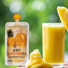 알로이 미니파인애플주스, 2개, 150ml