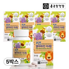 종근당건강 키즈 멀티비타민 미네랄, 60정, 5개
