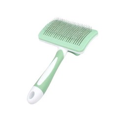 빗질 도구 먼지 제거 플라스틱 고양이 털 손질 클리너 강아지 마사지 목욕 브러시 애완동물 청소 빗, 1개