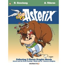 (영문도서) Asterix Omnibus #8: Collecting Asterix and the Great Crossing Obelix and Co Asterix in Belgium Paperback, Papercutz, English, 9781545808740