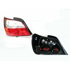 大禾自動車 紅白晶鑽 尾燈組 適用於 SUBARU IMPREZA 硬皮鯊 WRX GDA 01-03 4門, 1個