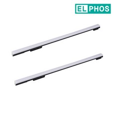 엘포스 LED SIMPLE 900mm 초슬림티라인등 폭22고휘도 24W 고밝기 플리커프리 레일조명 무빙형 바디블랙, 주백색, 2개