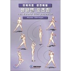상황별 포즈집 18. Sword girl poses (a) : 인체자료 완전해결, 모델팩토리