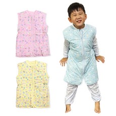 心福 台灣製 三層暖棉 舖棉 防踢背心 睡袍 兒童背心 寶寶睡袍 幼童睡袍 睡眠背心