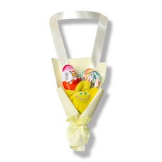 킨더조이 사탕 목걸이 - 유치원 졸업식 학예회 재롱잔치 발표회 연주회 단체 선물, 킨더조이 사탕목걸이(꽃다발형)":"옐로우(킨더 여)