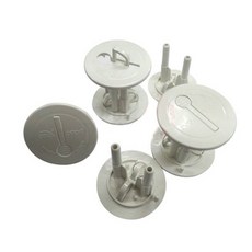 감전방지 콘센트 안전커버 6p 아기콘센트덮개 전선보호커버, 화이트계열, 6개, 화이트