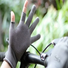 쏨숭 3손가락 스포츠 반장갑 터치장갑, 그레이