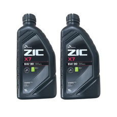 SK엔무브 지크 ZIC X7 5W30 SQ 지크X7 가솔린엔진오일, 1L, 2개