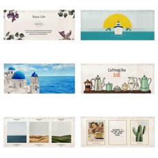 주방 천 가리개 가림막 바란스 창문 커튼 벽 붙이는 패브릭 가로 긴 가리는 책장 식당