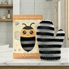 픽플랜 벌집 샤워 글러브 TPU 스트라이프 저자극 샤워장갑, 1개, 1개입, 블랙