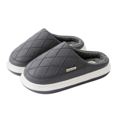 누빔 털슬리퍼 논슬립 여성 남자 보온 생활방수 러브하우스