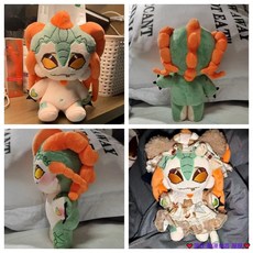 臺灣發貨 第五人格 孽蜥 盧基諾 迪魯西 屬性 游戲衕人 棉花娃娃 動漫周邊 換裝娃娃 玩偶 公仔 床頭擺件 擺飾, 1個, 娃娃專屬眼鏡＋梳妝五件套,有骨 款式