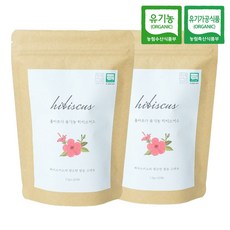 올바르다 유기농 히비스커스 차 티 티백, 1g, 2봉, 25개입