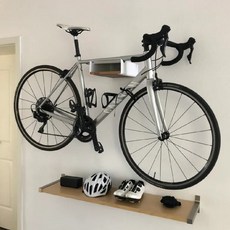簡約手工設計壁掛式自行車架 單車收納架，壁掛單車收納，節省空間, 1個