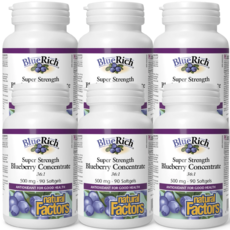 내추럴팩터스 블루베리 캡슐 500mg 90정 x6통, 6개