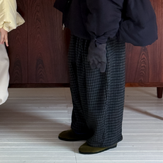 미니체크기모바지 키즈 유아동 편한 따뜻한 겨울팬츠