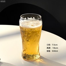 DFMEI 磨砂樹紋杯大容量啤酒杯精釀扎啤杯復古冰美式拿鐵咖啡杯子, 1個