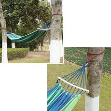 DN 캠핑용 해먹 침대 그네 흔들의자 야외매트 2인용 믹스블루, 1개