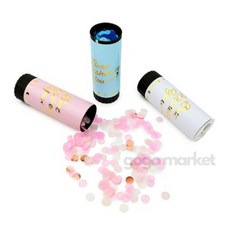 콘페티 꽃잎컨페티 콘페티푸쉬팝 웨딩컨페티폭죽, 화이트, 1개, 화이트