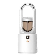 Dexmary 책상 야간 조명 및 가습기 쿨러용 블레이드리스 팬 조용한 책상 팬 강력한 공기 흐름을 위한 5가지 속도 조용한 책상 팬 침실 사무실 나이트 스탠드용, Dexmary 책상, 야간 조명 및 가습기 쿨러용 블레