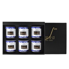 중앙맛김 보령 대천김 특별히 맛있는 곱창 돌김 캔김 6캔 선물세트, 1개