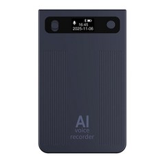 AI 스마트 녹음펜 회의록 요약 분석 번역 휴대용 소형 녹음기, 그레이, 64G