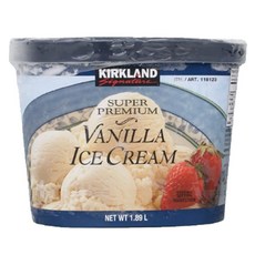코스트코 커클랜드 바닐라 아이스크림 1.89L (아이스박스+드라이아이스 포장 발송), 1개