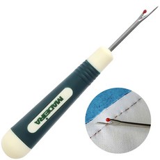 又敗家 德國Madeira不鏽鋼拆線刀拆線器 開扣眼拆線頭拆標刀 十字繡挑線器 縫紉工具, 1個, 綠色