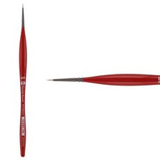 Borciani e Bonazzi Unico 실버 합성 시리즈 810 페인트 브러시 라운드 4 - 이탈리아에서 수작업으로 제작 동물 실험 없음 아크릴 오일 수채화 탄, 20