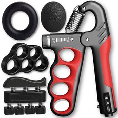 그립엑스 손 악력기 남성용 100kg, 1개, 레드