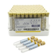 BD 비디 베큐테이너 vacutainer 364979 진공채혈관 유린튜브 10mL 100개입, 1개